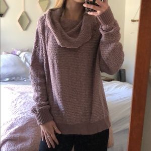 Free People Long sleeve cowl neck sweater